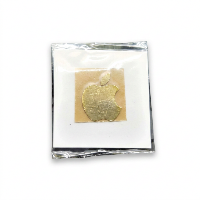 Picture of Apple Logo Gold Metal Glossy Shine
