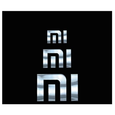 Picture of New metal sticker-MI Xiaomi logo metal sticker flat notebook computer sticker TV monitor speaker sticker