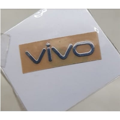 Picture of Vivo Logo Silver Metal Glossy Shine