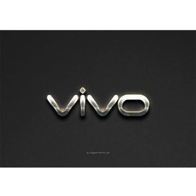 Picture of Vivo logo, steel logo, Vivo Communication Technology, Vivo smartphones, brands, steel art, gray stone background, creative art, Vivo, emblems, HD wallpaper