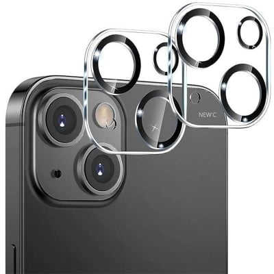 Picture of [1 Pack Camera Lens Protector Compatible for iPhone 15 / iPhone 15 Plus Mini 2024, HD Tempered Glass+Black Circle Rexez