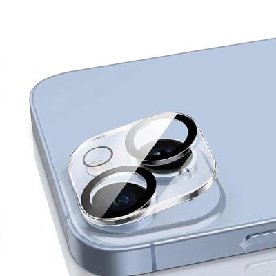 Picture of Camera Lens Protector Compatible for iPhone 14 / iPhone 14 Plus, [ Anti-Scratch ] Premium 9H Tempered Glass Film Lens Ring Cover- Transparent