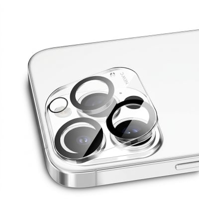 Picture of Camera Lens Protector Compatible for iPhone 14 / iPhone 14 Plus, [ Anti-Scratch ] Premium 9H Tempered Glass Film Lens Ring Cover- Transparent
