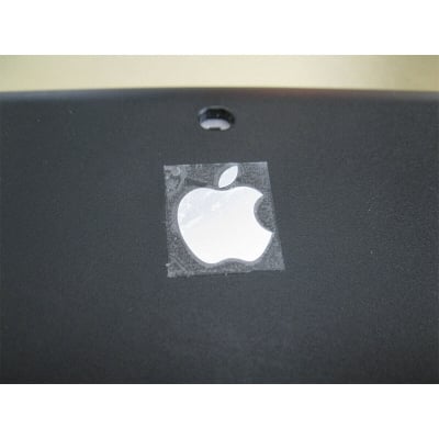 Picture of Apple Logo Sticker Badge silver colour metal logo