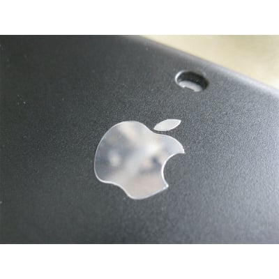 Picture of metal small size Apple Logofor mobile Silver colour metal logo