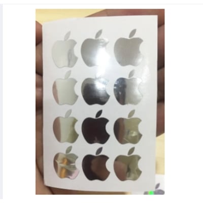 Picture of Apple Logo Inspired Sticker 1 - vinyl cut-out sticker for iPhone, approx. 1.55 cm x 1.28cm (h x w) 12 pcs