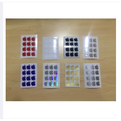 Picture of Apple Logo Inspired Sticker 1 - vinyl cut-out sticker for iPhone, approx. 1.55 cm x 1.28cm