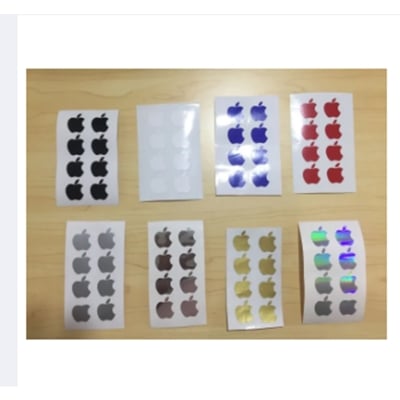 Picture of Apple Logo Inspired Stickers 2 - Cut-out Vinyl Stickers - Apple Logo size - 2.0cm x 1.67 cm (w x h)