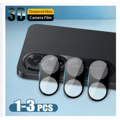 Picture of Camera Film For OPPO A38 A18 4G OppoA38 OppoA18 A 38 A 18 2023 3D Curverd Black Full Cover Protective HD Lens Protector Back Tempered Glass Protect