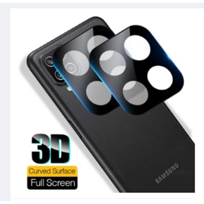 Picture of Samsung Galaxy M62/F62 Lens Shield Latest Generation Curvy Border Glass Membrane HD Tempered Glass Camera Full Lens Protectorc