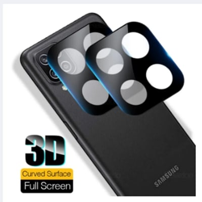 Picture of 3D Camera Lens Protector For Samsung Galaxy A12 / M12 Premium Quality Camera Protector