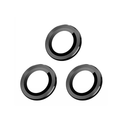 Picture of XMART Camera Lens Protector Compatible for Vivo V27 / V27 Pro, [Anti-Scratch] Premium Tempered Glass Film Aluminum Alloy Lens Ring Cover - Black