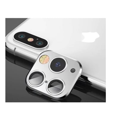 Picture of Ftysxp Camera Lens Modifier, Quick Cover Change for iPhone X XS XS/Max Sticker Fake Camera for iPhone 11 Pro Max Metal Protective Film Change to iPhone Pro/Max