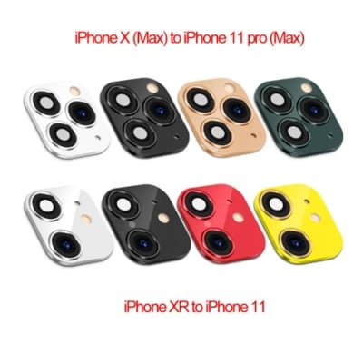 Picture of Lens Protector for iPhone XR Convert to iPhone 12, Upgrade Ultra Thin Clear Tempered Glass Rear Camera Lens Protector