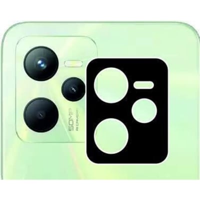 Picture of Spark 3D Back Camera Lens Protector Tempered Glass Compatible with Realme C35 - Full Camera Coverage (Black) (Pack of 1)