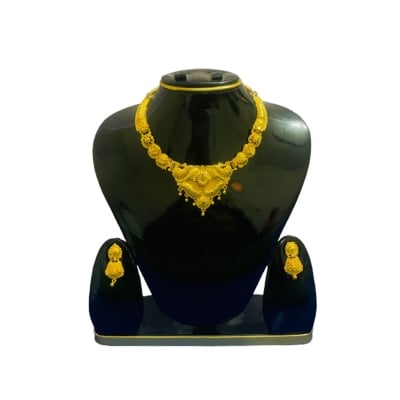 Picture of ঐতিহ্যবাহী ম্যাট গোল্ড প্লেটেড নেকলেস 