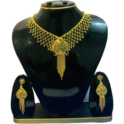 Picture of প্রিমিয়াম মানের রিয়েল কুন্দন ব্রাইডাল সেট 