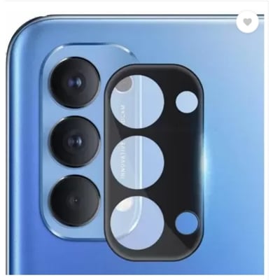 Picture of Back Camera Lens Glass Protector for Oppo Reno 5 Pro Full Lens Area Coverage (Does not Effect the Flash)  (Pack of: 1)