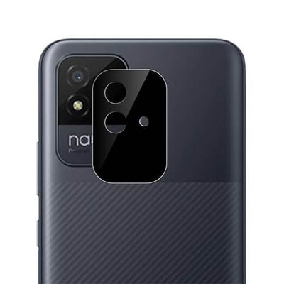 Picture of Digital Compatible with Realme Narzo 50i [Black] Back Camera Lens Protector Tempered Glass - Full Camera Coverage and Easy Installation Kit
