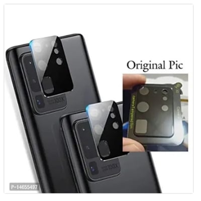 Picture of Black Camera Lens Tempered Glass Compatible with Oppo Reno 4 Pro [Anti-Scratch Bubble-Free 9H Hardness Full Camera Lens Protector