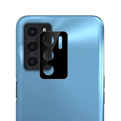 Picture of Amazon Brand - Eono Compatible with Oppo A16 Black Back Camera Lens Protector Tempered Glass - Full Camera Coverage and Easy Installation Kit