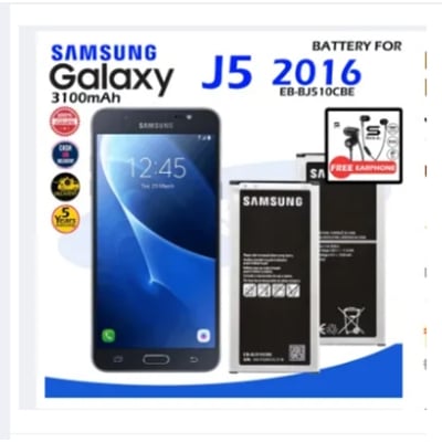 Picture of Battery for Samsung Galaxy j5 2016 Battery Model EB-BJ510CBE EB-BJ510CBC J510 J510FN J510G J510Y J510M J5108 J5109 Genuine Manufacturer Everlasting user 3100mAh