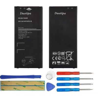 Picture of Duotipa EB-BA310ABE Battery Compatible with Galaxy A3 2016 A310 A310/F with Repair Tool Kit
