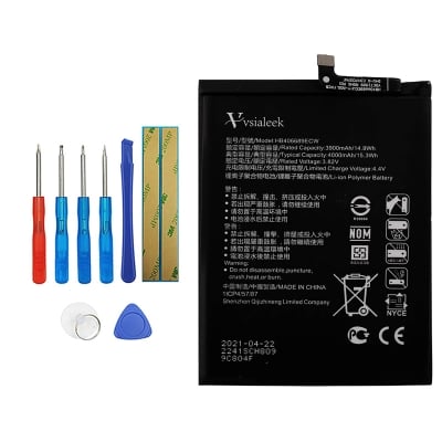 Picture of HB406689ECW 3900mAh Replacement Battery Compatible with Huawei Y7 2019 DUB-L21 Nova Lite Y7 Prime Dub-LX1 Y9 2019 JKM-LX1, JKM-LX2, JKM-LX3 with Tools