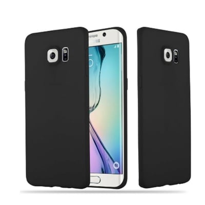 Picture of Candy Soft Silicone Protective Phone Case for Samsung Galaxy S6 Edge - Black