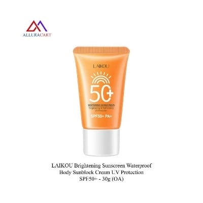 Picture of LAIKOU Brightening Sunscreen Waterproof Body Sunblock Cream UV Protection SPF50+ - 30g