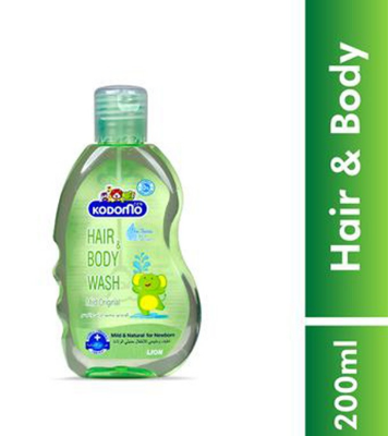 Picture of Kodomo Baby Hair And Body Wash Mild Original 200ml A Gentle All In One Formula For Baby Daily Care Use