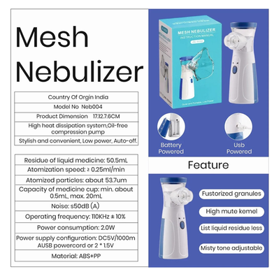 Picture of MESH Nebulizer Instruction Manual- JSL (W302) - KA