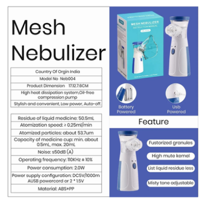 Picture of MESH Nebulizer Instruction Manual- JSL (W302) - KA