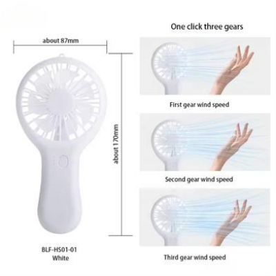 Picture of F1 Fan Handheld USB Rechargeable Ultra-Quiet Portable Student Office Mini Fan Cool Air Wind Power Outdoor Travel Cooling Fans - KA