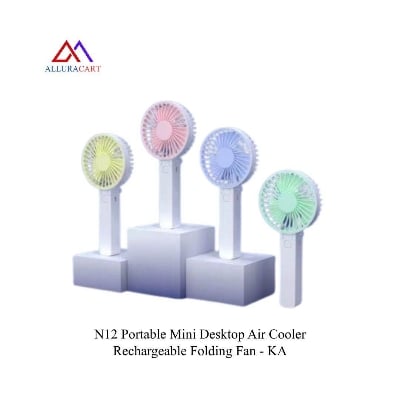 Picture of N12 Portable Mini Desktop Air Cooler Rechargeable Folding Fan - KA