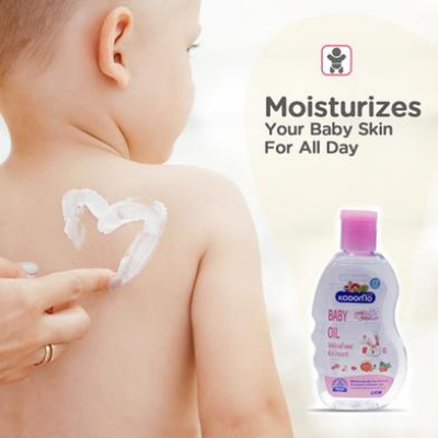 Picture of Kodomo Baby Oil 200ml Nourishing Daily Care Formula Mild Tear Free Formula Safe For Sensitive Skin Suitable For Daily Baby Massage Routine