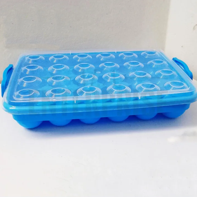 Picture of BP Egg Tray Large, 24 Eggs Dispenser Holder Eggs Storage Container Plastic Box Large 2 Dozen - KA