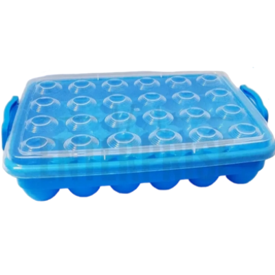 Picture of BP Egg Tray Large, 24 Eggs Dispenser Holder Eggs Storage Container Plastic Box Large 2 Dozen - KA