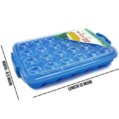 Picture of BP Egg Tray Large, 24 Eggs Dispenser Holder Eggs Storage Container Plastic Box Large 2 Dozen - KA