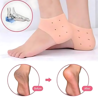 Picture of Anti Hill Silicon Heel Anti Crack Ventable Moisturizing Silicon Hill Socks For Male and Women - KA