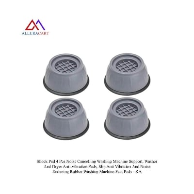 Picture of Shock Pad 4 Pcs Noise Cancelling Washing Machine Support, Washer And Dryer Anti-vibration Pads, Slip Anti Vibration And Noise Reducing Rubber Washing Machine Feet Pads - KA