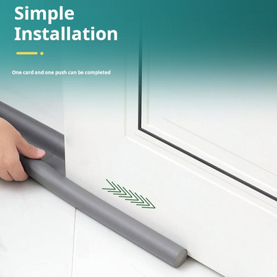 Picture of Door Bottom Seal Strip Dust proofs Insect Proof Cold Blocker Easy to Install Foam Guard Keeps Room Warm & Quiet - KA
