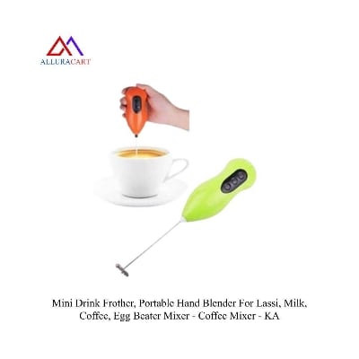 Picture of Mini Drink Frother, Portable Hand Blender For Lassi, Milk, Coffee, Egg Beater Mixer - Coffee Mixer - KA
