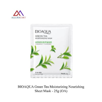 Picture of BIOAQUA Green Tea Moisturizing Nourishing Sheet Mask - 25g (OA)
