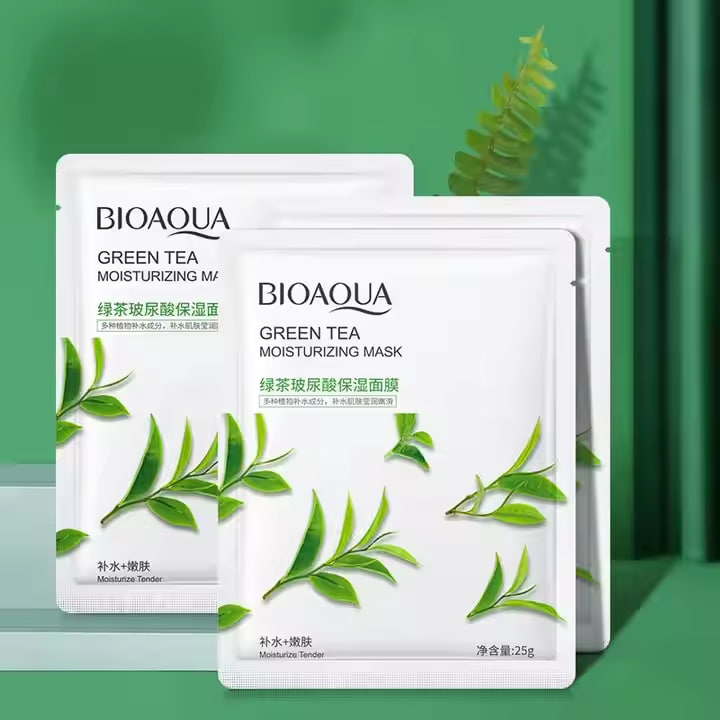 Picture of BIOAQUA Green Tea Moisturizing Nourishing Sheet Mask - 25g (OA)