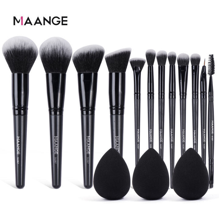 Picture of Maange Eye Brush Set -12 Pcs (Black Colour) (OA)
