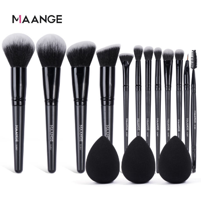 Picture of Maange Eye Brush Set -12 Pcs (Black Colour) (OA)