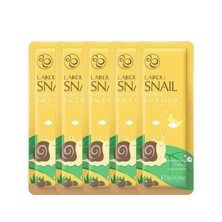 Picture of LAIKOU Snail Essence Sleeping Mask -5 pcs (OA)