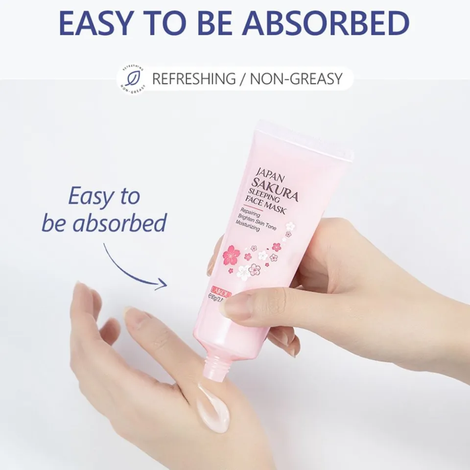 Picture of Laikou Japan Sakura Sleeping Face Mask 80g (OA)