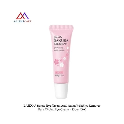 Picture of LAIKOU Sakura Eye Cream Anti-Aging Wrinkles Remover Dark Circles Eye Cream - 15gm (OA)